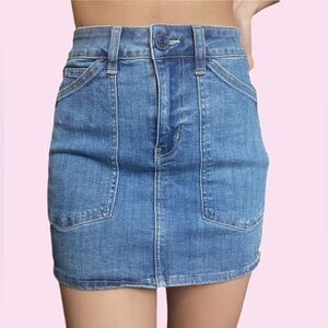 American Eagle next level stretch, high-rise denim mini skirt size 12
